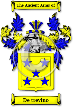 De trevino Family Crest Download (jpg) Legacy Series - 150 DPI